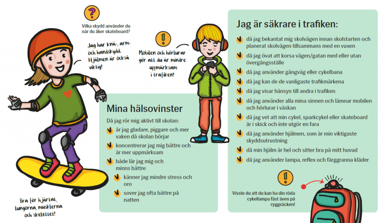 Flyer för en aktiv skolväg